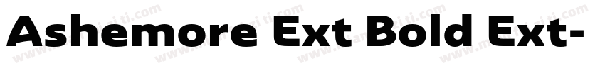 Ashemore Ext Bold Ext字体转换